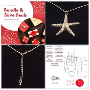 Embellished Mermaids Starfish fashion pendant